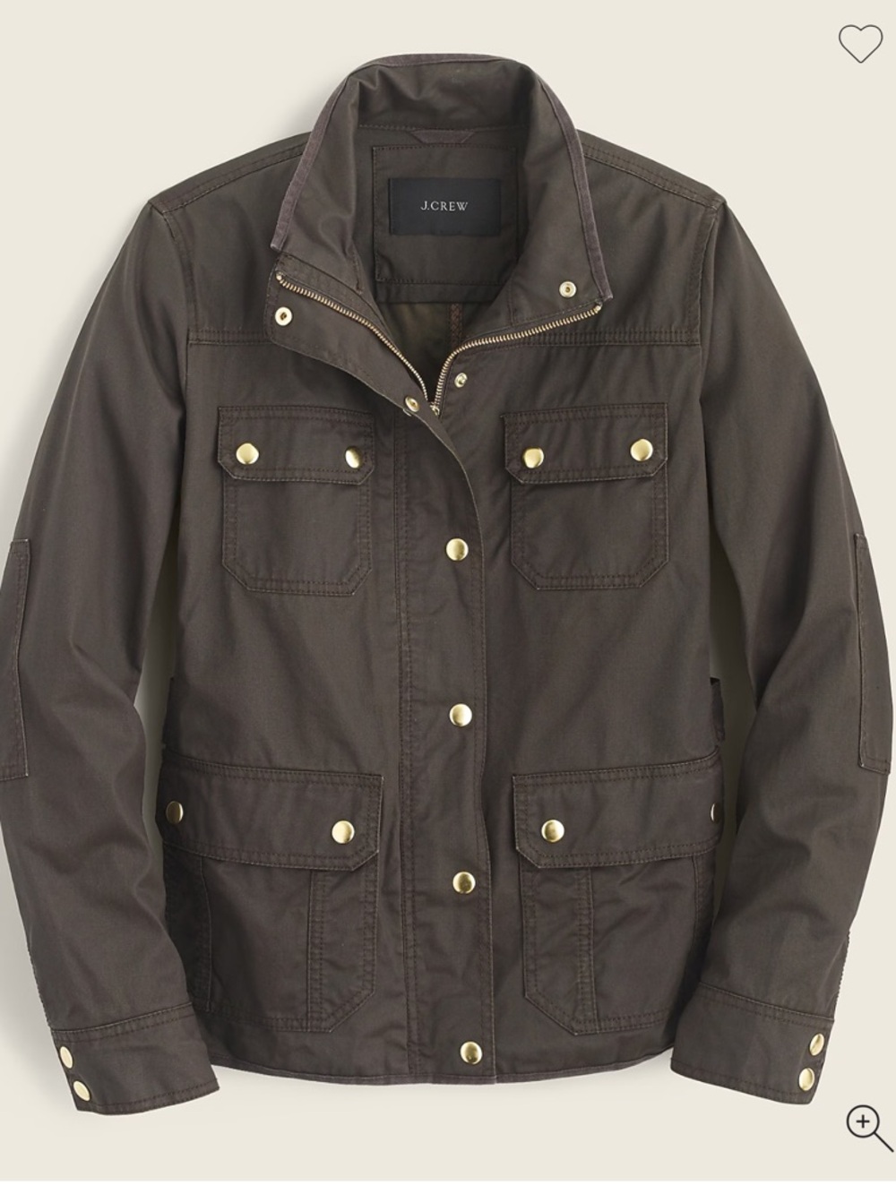 J. Crew Women’s Field Jacket with Brass Hardware - size M